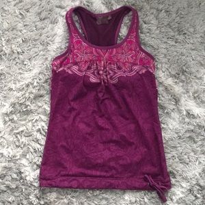 Athleta Floral Print Racerback Athletic Tank Top